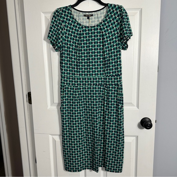 NEW with tags. King Louie large "Mona" dress in Mazapan Black, geometric pattern - Picture 1 of 10